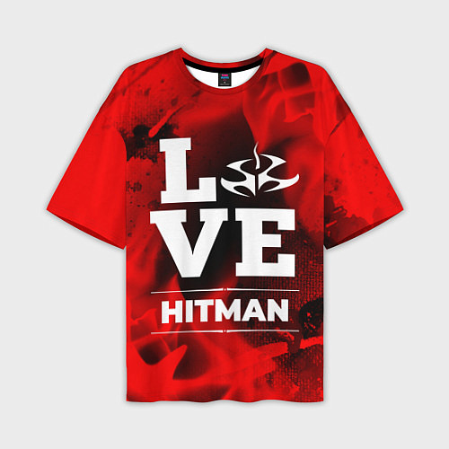 Мужская футболка оверсайз Hitman Love Классика / 3D-принт – фото 1