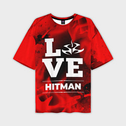 Мужская футболка оверсайз Hitman Love Классика