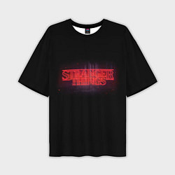 Мужская футболка оверсайз С логотипом Stranger Things