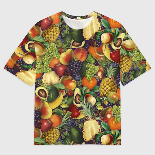 Мужская футболка оверсайз Вкусные Летние Фрукты / 3D-принт – фото 1