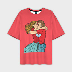 Мужская футболка оверсайз COUPLE IN LOVE