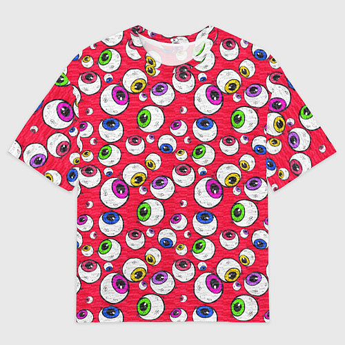 Мужская футболка оверсайз Psy eyes / 3D-принт – фото 1