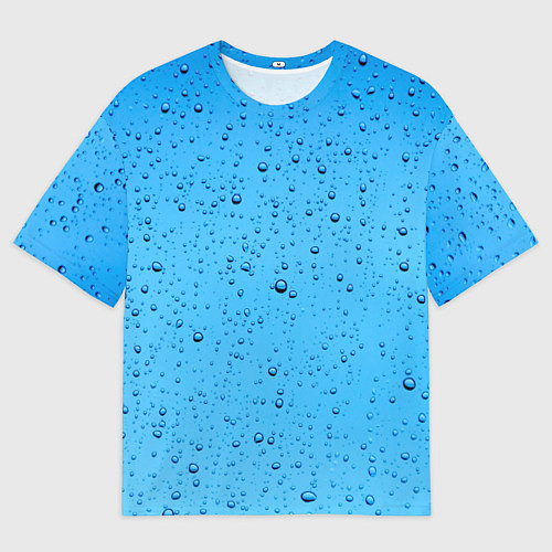 Мужская футболка оверсайз Конденсат Капли / 3D-принт – фото 1