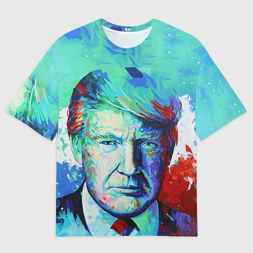 Мужская футболка оверсайз Дональд Трамп арт / 3D-принт – фото 1