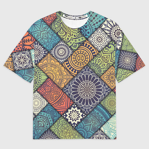 Мужская футболка оверсайз Мандала орнамент / 3D-принт – фото 1