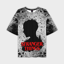 Мужская футболка оверсайз Очень странные дела Stranger things