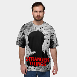 Футболка оверсайз мужская Очень странные дела Stranger things, цвет: 3D-принт — фото 2