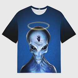 Футболка оверсайз мужская Инопланетное существо, цвет: 3D-принт