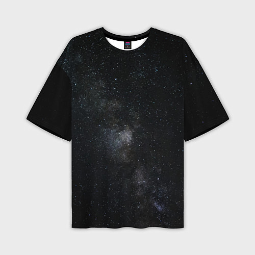 Мужская футболка оверсайз Лонгслив Звезды и космос / 3D-принт – фото 1