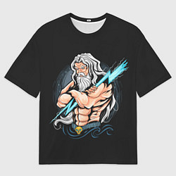 Футболка оверсайз мужская Бог Зевс, цвет: 3D-принт