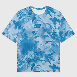 Футболка оверсайз мужская Цветочный летний паттерн, цвет: 3D-принт