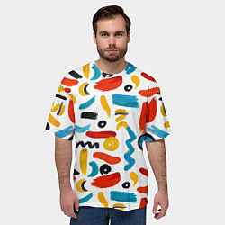 Футболка оверсайз мужская Радужный момент, цвет: 3D-принт — фото 2