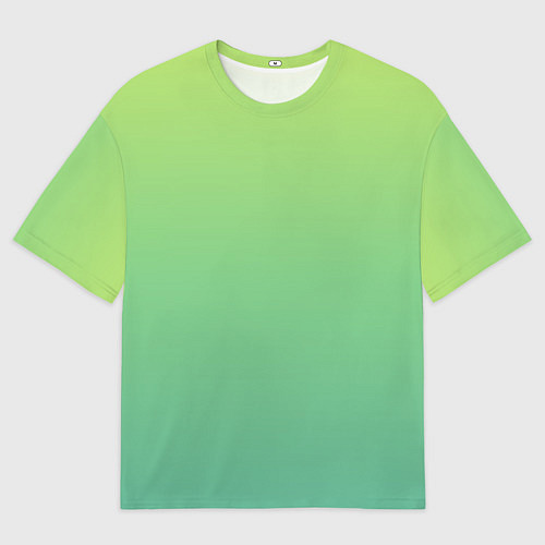 Мужская футболка оверсайз Shades of Green GRADIENT / 3D-принт – фото 1