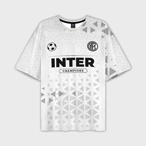 Мужская футболка оверсайз Inter Champions Униформа / 3D-принт – фото 1