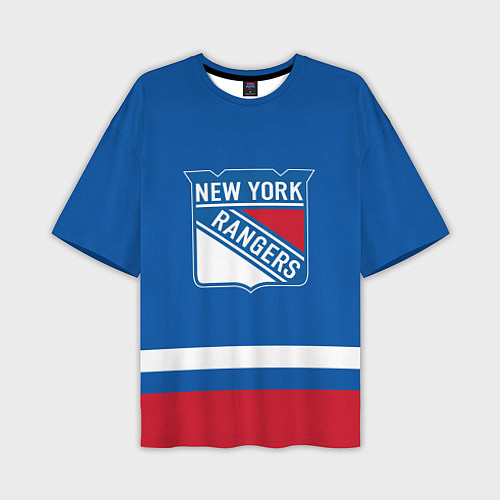 Мужская футболка оверсайз New York Rangers Панарин / 3D-принт – фото 1