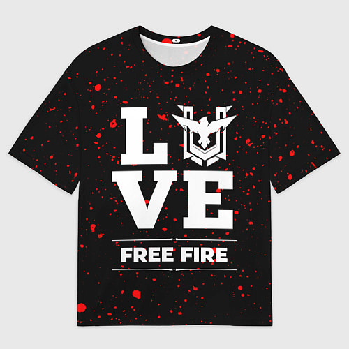 Мужская футболка оверсайз Free Fire Love Классика / 3D-принт – фото 1
