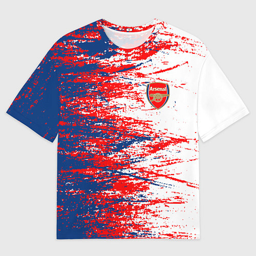 Мужская футболка оверсайз Arsenal fc арсенал фк texture / 3D-принт – фото 1