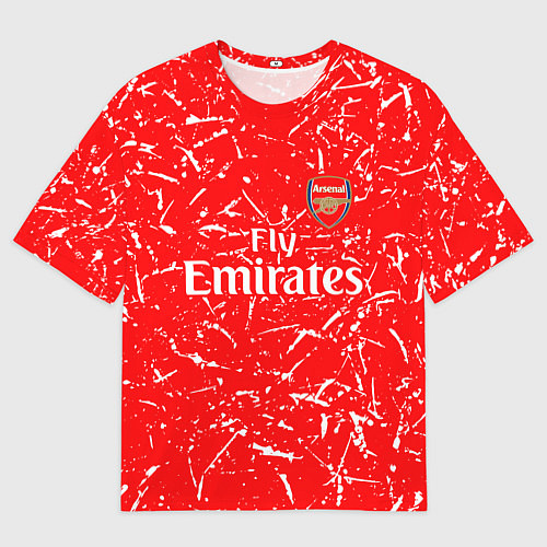 Мужская футболка оверсайз Arsenal fly emirates sport / 3D-принт – фото 1