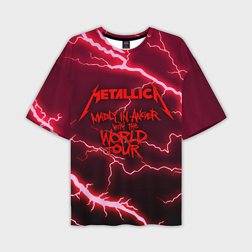 Мужская футболка оверсайз Metallica Madly in Angel / 3D-принт – фото 1