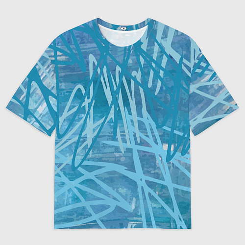 Мужская футболка оверсайз Небесный силуэт / 3D-принт – фото 1