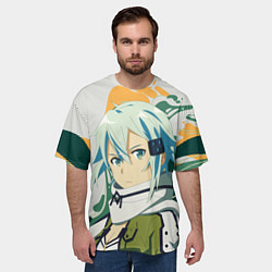 Футболка оверсайз мужская Асада Сино -Sword Art Online, цвет: 3D-принт — фото 2