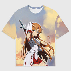 Футболка оверсайз мужская Асуна Юки - Sword Art Online, цвет: 3D-принт