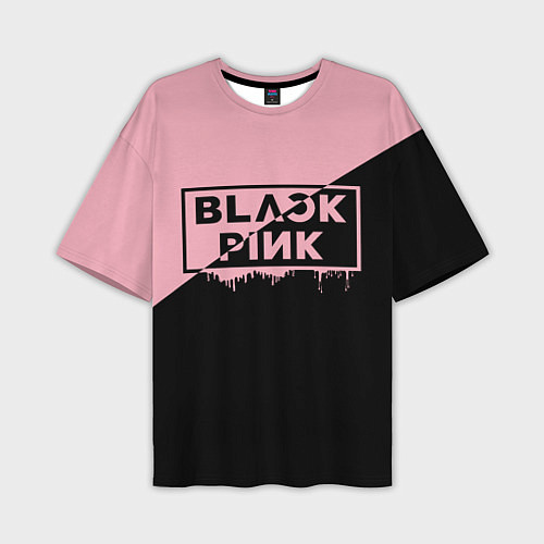 Мужская футболка оверсайз BLACKPINK BIG LOGO / 3D-принт – фото 1