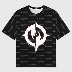 Футболка оверсайз мужская Chaoseum Pattern Emblem, цвет: 3D-принт