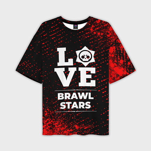 Мужская футболка оверсайз Brawl Stars Love Классика / 3D-принт – фото 1