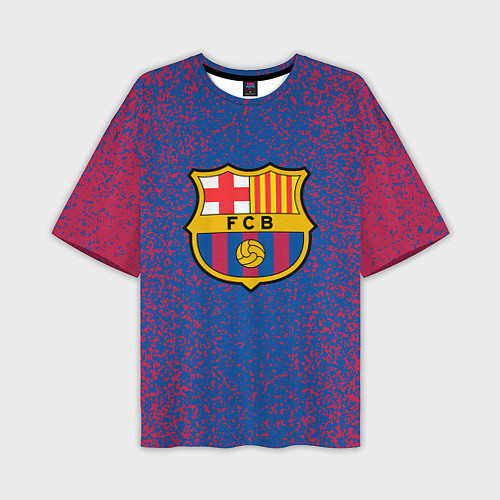 Мужская футболка оверсайз Barcelona брызги красок / 3D-принт – фото 1