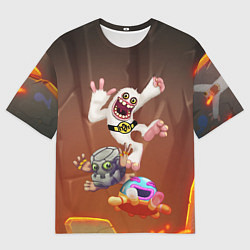 Мужская футболка оверсайз Барабамень, Мамунт и Палезатор