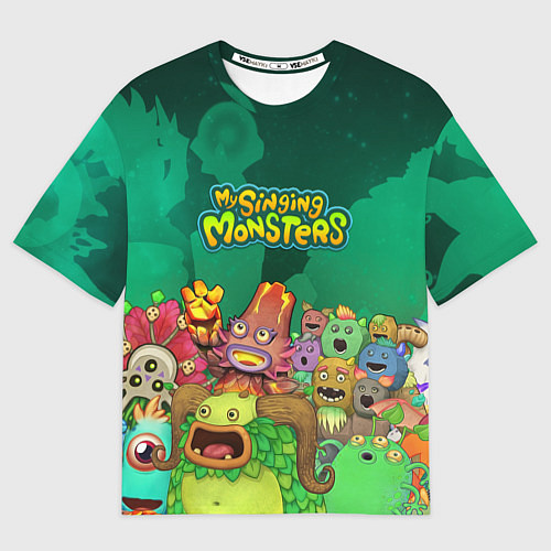 Мужская футболка оверсайз Персонажи Мои поющие монстры / 3D-принт – фото 1