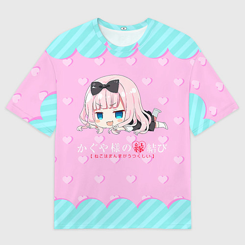 Мужская футболка оверсайз Цубамэ Коясу Kaguya-sama: Love is War / 3D-принт – фото 1
