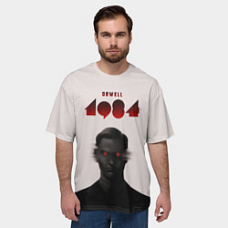 Футболка оверсайз мужская Оруэлл 1984, цвет: 3D-принт — фото 2