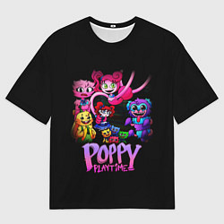 Мужская футболка оверсайз POPPY PLAYTIME chapter 2 персонажи игры