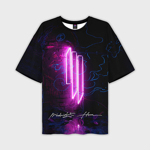 Мужская футболка оверсайз Skrillex - Midnight Hour Remixes / 3D-принт – фото 1