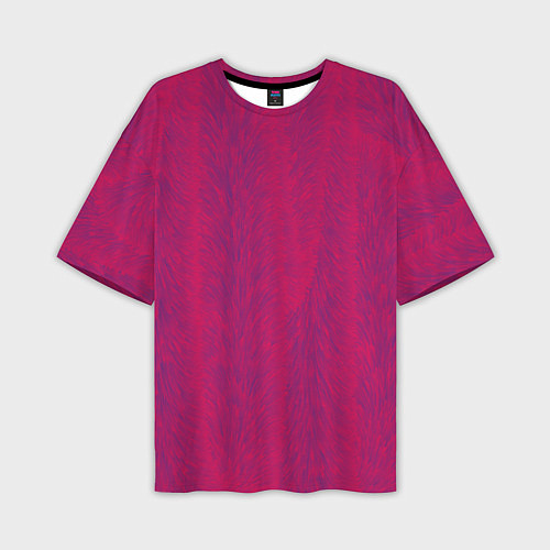 Мужская футболка оверсайз Розовая мишура / 3D-принт – фото 1