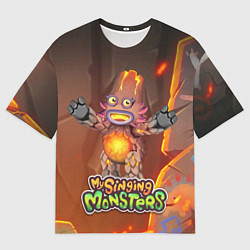 Мужская футболка оверсайз My singing monsters ЛАВАТЁКА