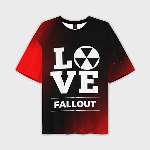 Мужская футболка оверсайз Fallout Love Классика / 3D-принт – фото 1