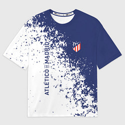 Футболка оверсайз мужская Atletico madrid football sport, цвет: 3D-принт
