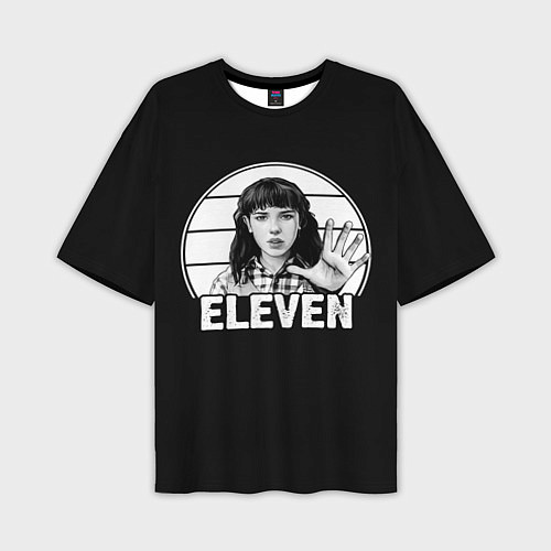 Мужская футболка оверсайз ELEVEN Очень странные дела / 3D-принт – фото 1