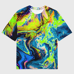 Футболка оверсайз мужская The Poisonous Palette, цвет: 3D-принт