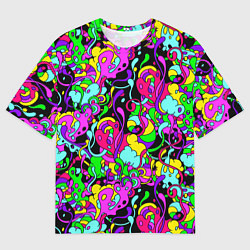 Футболка оверсайз мужская Щупальца и слизь, цвет: 3D-принт