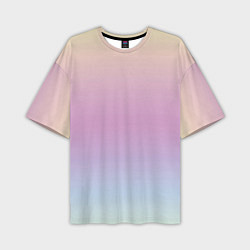 Мужская футболка оверсайз Gradient Pastel