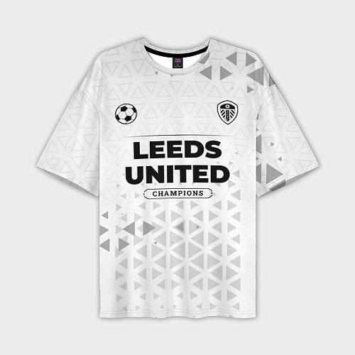 Мужская футболка оверсайз Leeds United Champions Униформа / 3D-принт – фото 1