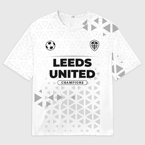 Мужская футболка оверсайз Leeds United Champions Униформа / 3D-принт – фото 1