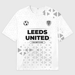 Мужская футболка оверсайз Leeds United Champions Униформа