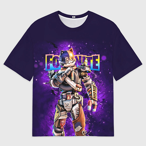 Мужская футболка оверсайз Fortnite Catbash Character Video game / 3D-принт – фото 1