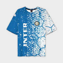 Мужская футболка оверсайз Inter соты