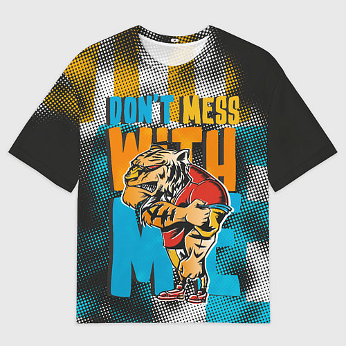 Мужская футболка оверсайз Не буди во мне тигра / 3D-принт – фото 1